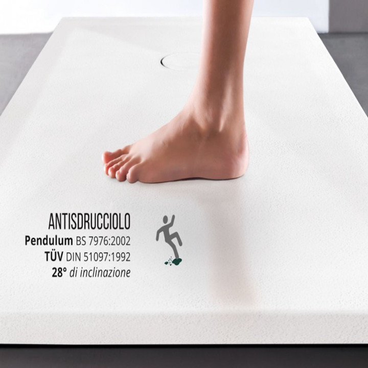 Piatto doccia PIETRA CERAMICA H 3 cm, profondità 90-100cm