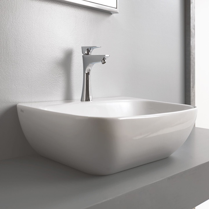 Lavabo d'appoggio senza troppopieno con foro miscelatore DIVA