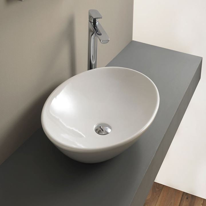 Lavabo d'appoggio senza troppopieno PONS