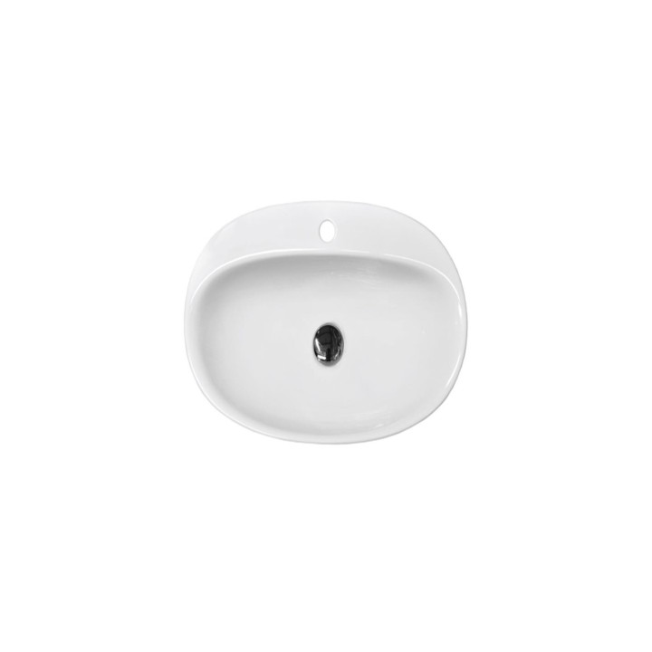 Lavabo d'appoggio senza troppopieno con foro miscelatore STAR