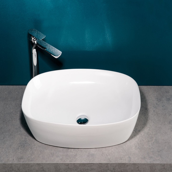 Lavabo d'appoggio senza troppopieno TEK