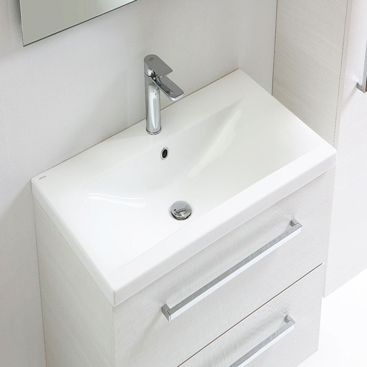 Lavabo monoforo con troppopieno CLEVER