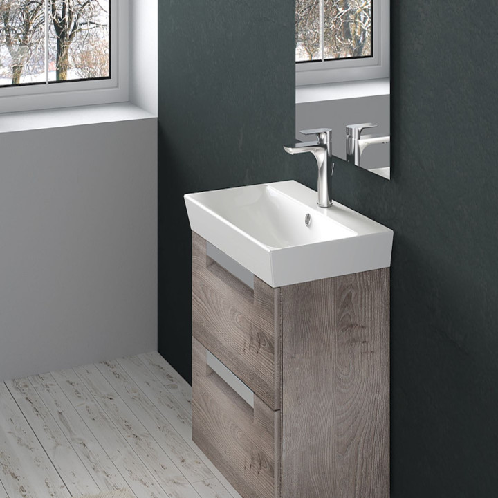 Lavabo monoforo con troppopieno JET