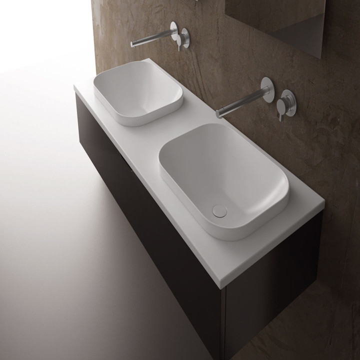 Lavabo da incasso con troppopieno MOVADO
