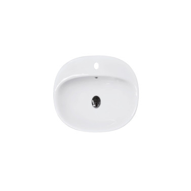 Lavabo da incasso con troppopieno e foro miscelatore FLY