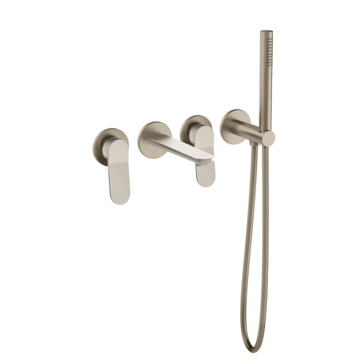 Tre 2 miscelatori per vasca da incasso