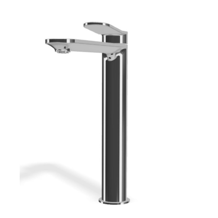 Tre miscelatore monocomando alto per lavabo senza scarico