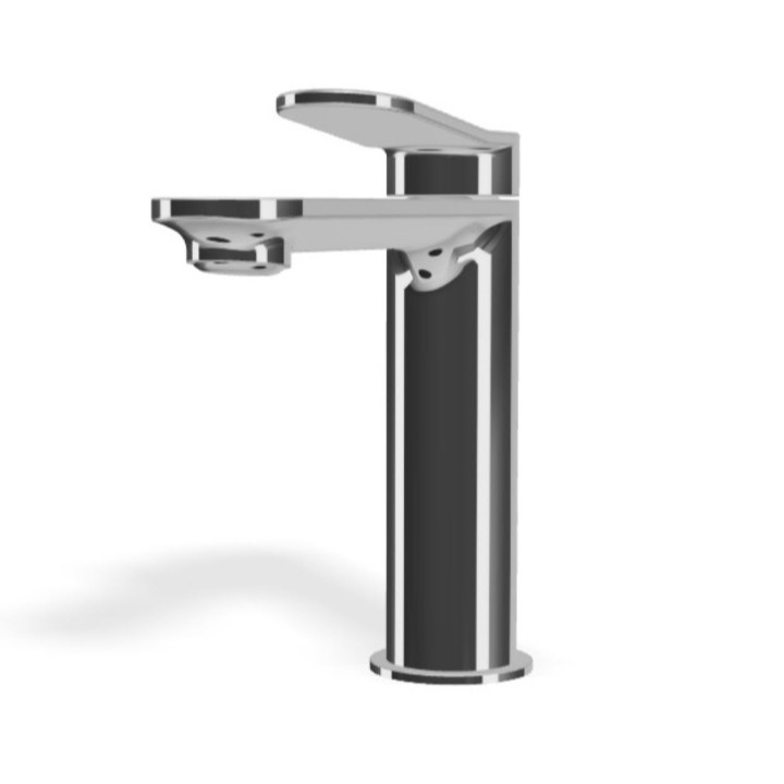 Tre miscelatore monocomando per lavabo senza scarico