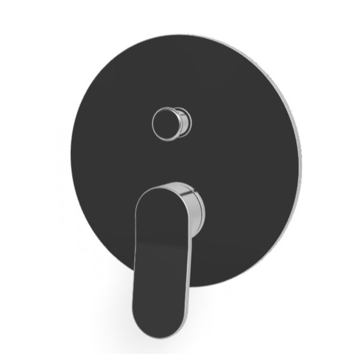 Tre solo parti esterne per miscelatore monocomando da incasso per vasca-doccia con deviatore automatico