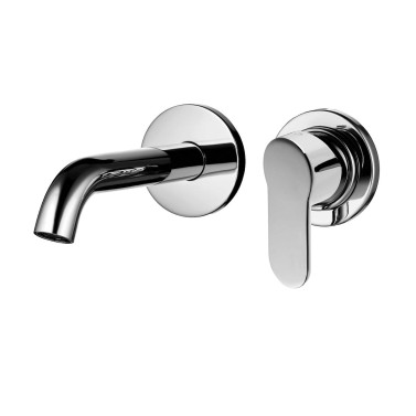 Bella miscelatore monocomando da incasso completo per lavabo, Compatto