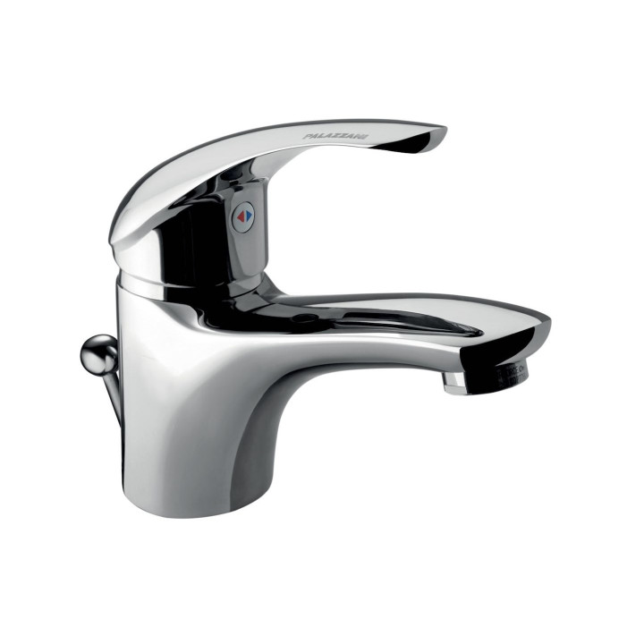 Capri miscelatore monocomando per lavabo con scarico, Con cartuccia doppio scatto per risparmio idrico