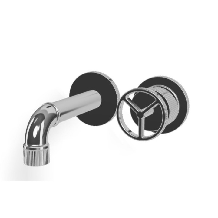 Industral job miscelatore monocomando da incasso completo per lavabo