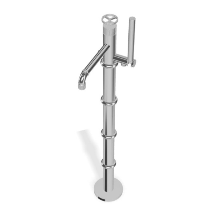 Industral job solo parti esterne per  miscelatore monocomando da suolo per vasca