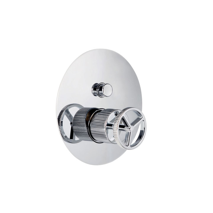 Industral job solo parti esterne per miscelatore monocomando da incasso per vasca-doccia con deviatore automatico