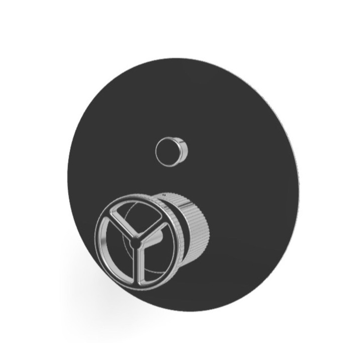 Industral job solo parti esterne per miscelatore monocomando da incasso per vasca-doccia con deviatore automatico