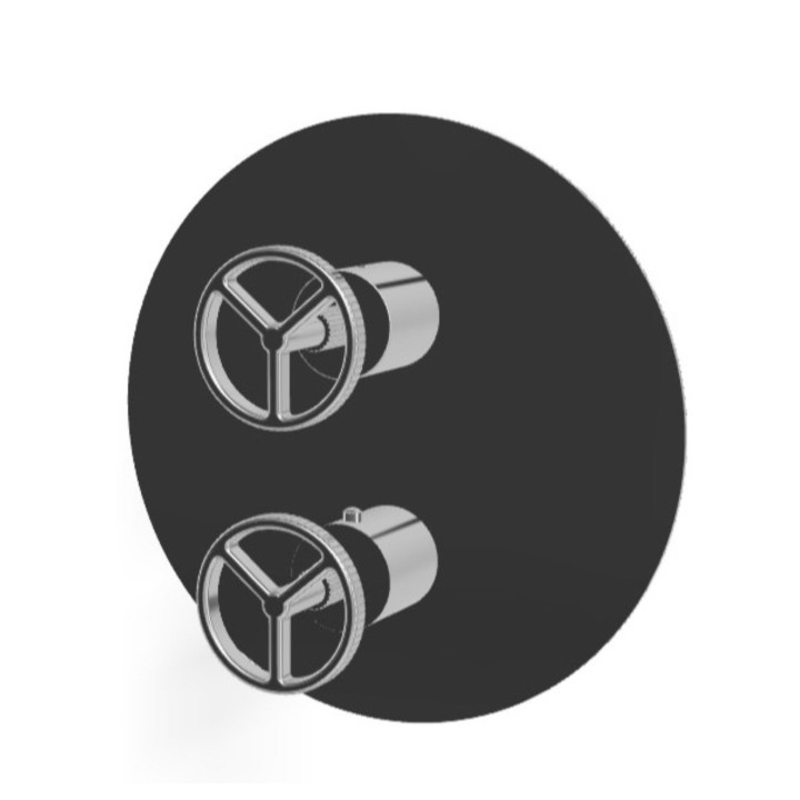 Industral job solo parti esterne per miscelatore termostatico da incasso per doccia