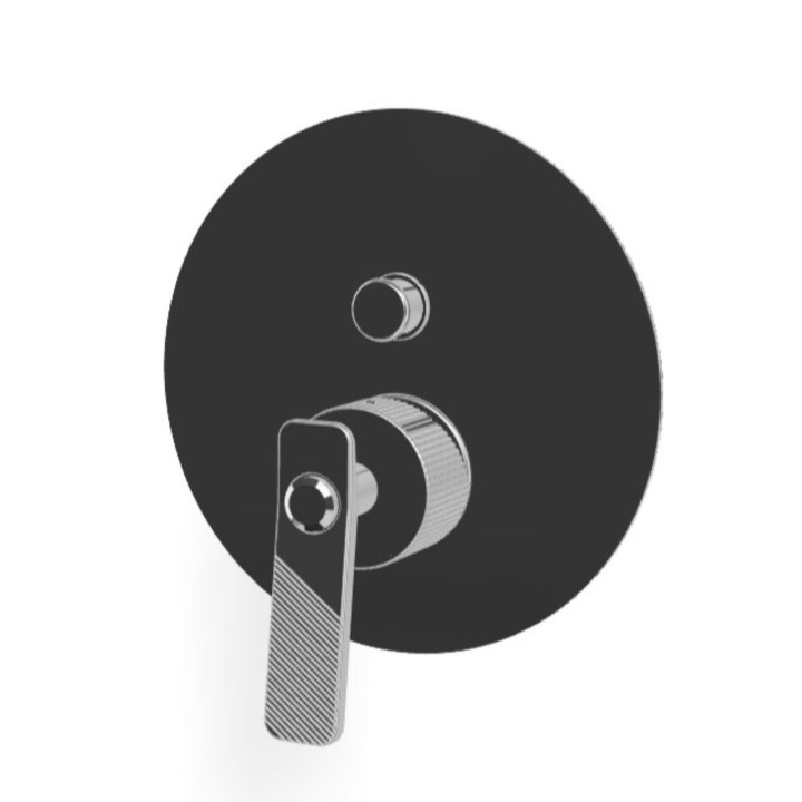 Industrial gas solo parti esterne per miscelatore monocomando da incasso per vasca-doccia con deviatore automatico