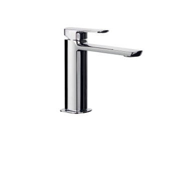 Mis miscelatore monocomando per lavabo con bocca prolungata, Scarico e tappo a copertura totale