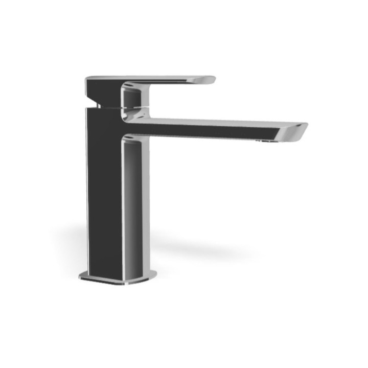 Mis miscelatore monocomando per lavabo con bocca prolungata, Scarico e tappo a copertura totale