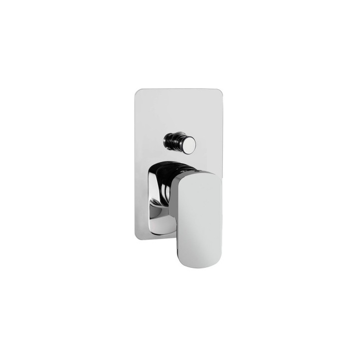 Mis solo parti esterne per miscelatore monocomando da incasso per vasca-doccia con deviatore automatico