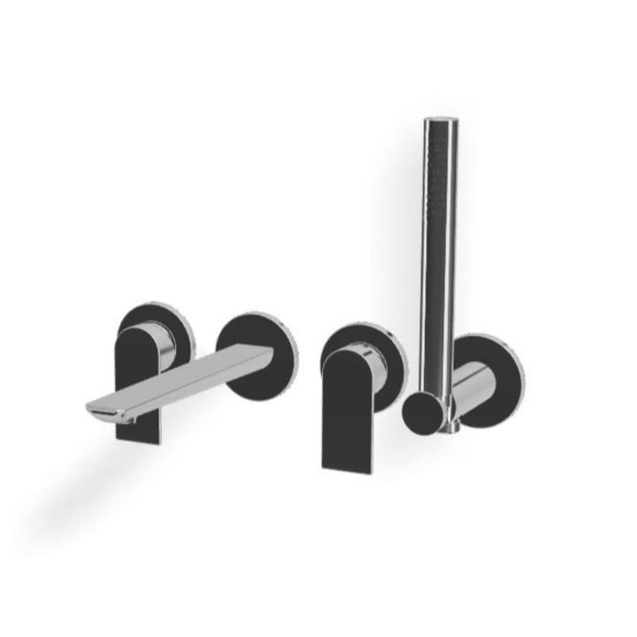 Montecarlo 2 miscelatori per vasca da incasso