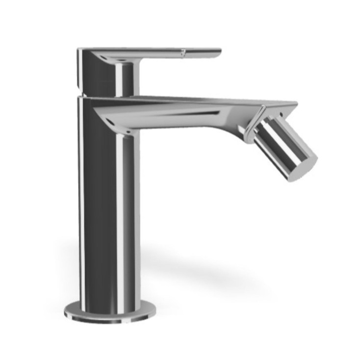 Montecarlo miscelatore monocomando per bidet con sacrico click-clack e tappo a copertura totale