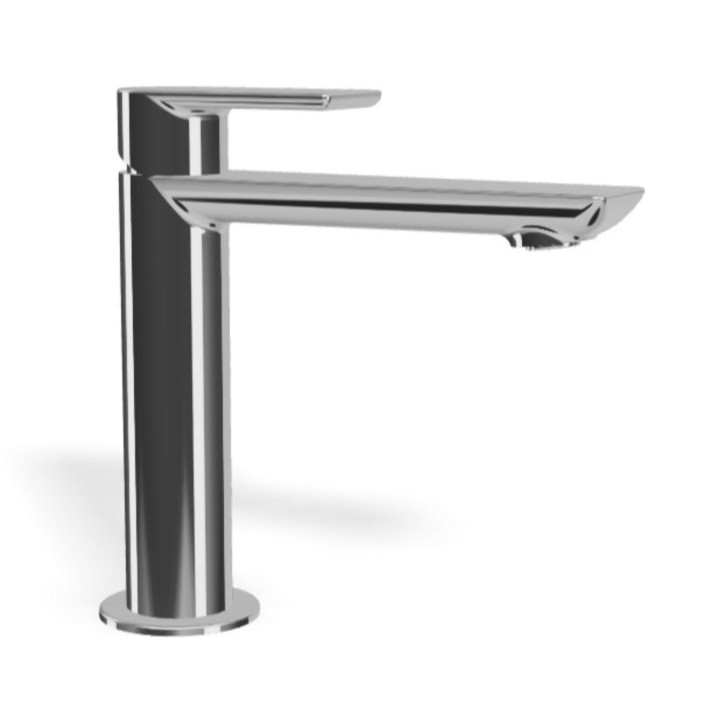 Montecarlo miscelatore monocomando per lavabo con scarico click-clack e tappo a copertura totrale