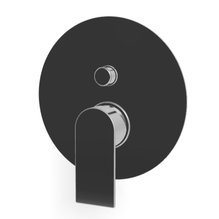 Montecarlo solo parti esterne per miscelatore monocomando da incasso per vasca-doccia con deviatore automatico