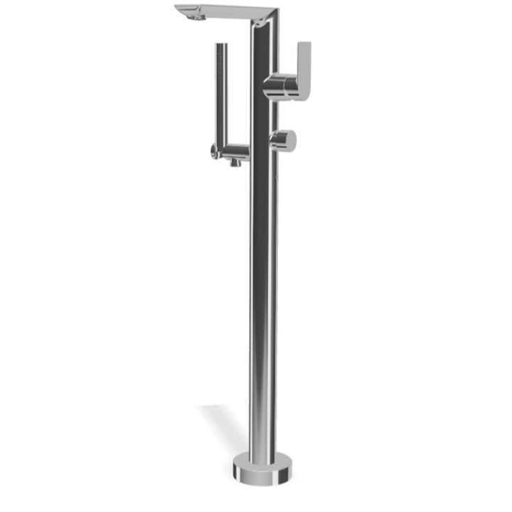 Montecarlo solo parti esterne per miscelatore monocomando da suolo per vasca