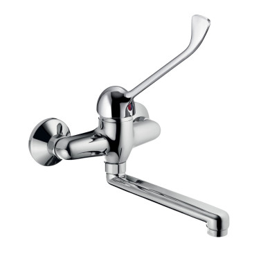 Proxima miscelatore monocomando a parete per lavello con bocca girevole