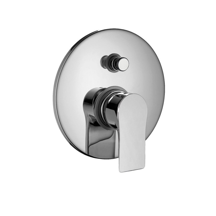 QI solo parti esterne per miscelatore monocomando da incasso per vasca-doccia con deviatore automatico