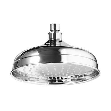 Soffione doccia tondo retrò in ottone, 200mm