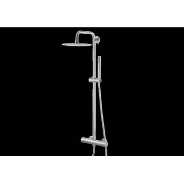 Wellness Steel colonna doccia esterna da parete