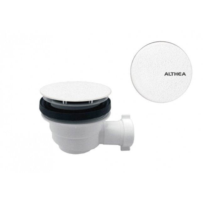 Scarico sifonato ed ispezionabile. Coperchio in PIETRA CERAMICA